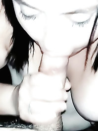 Ugly mature dame is playing alone