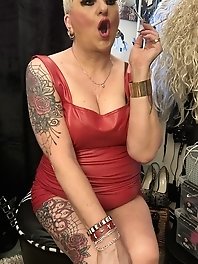 Shirley is so hot that she is on fire with passion