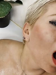 Voluptuous aged granny is exposing her sexy lines