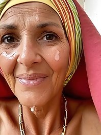 The Moroccan grandmother still enjoys herself.